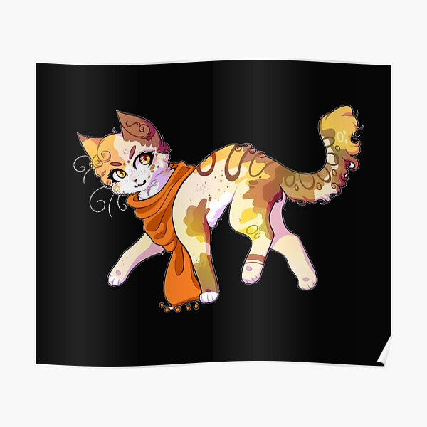 multicolored-cat-so-cute-poster-by-oukyoud-redbubble