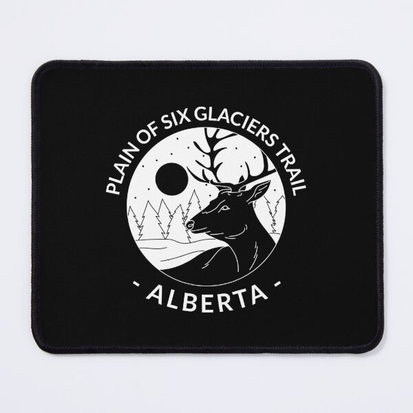 Item preview, Plain of Six Glaciers - Alberta Landscape Black and White Moose Gift designed and sold by CJacobsDesigns.