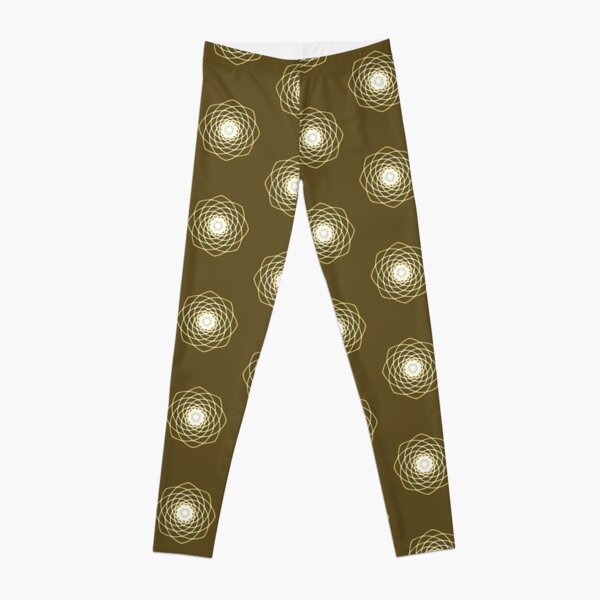 Many hearts - Gold Phi Spiral Leggings