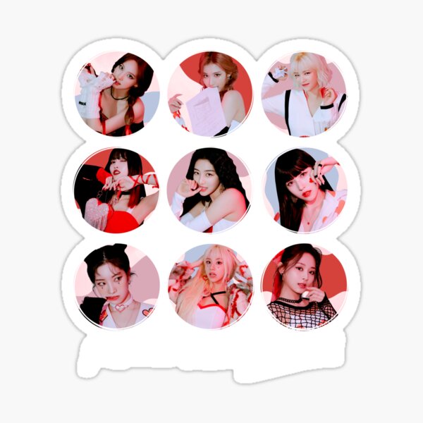 Twice Scientist Formula of Love Kpop Photocard Stickers 