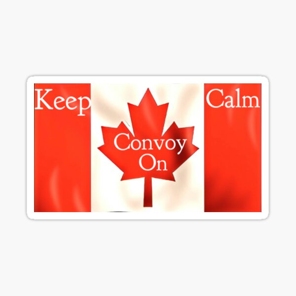 Keep Calm Convoy On Sticker