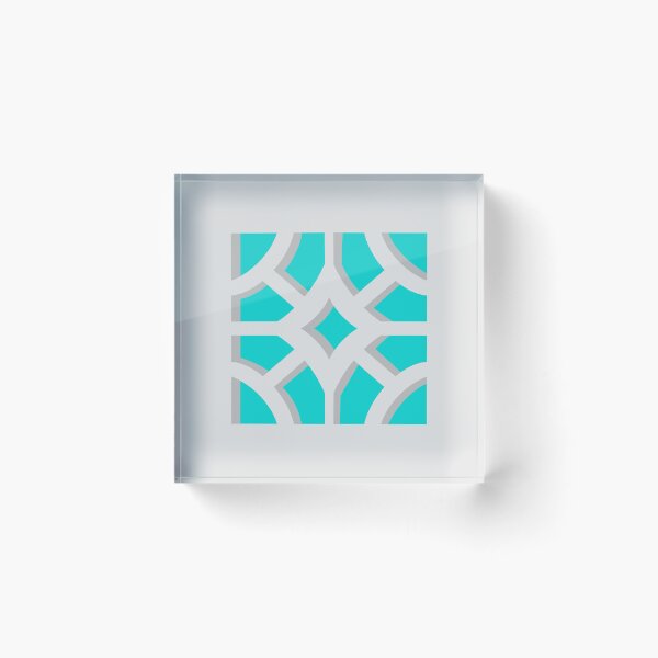 Item preview, Breeze Block Three Teal designed and sold by Owen1976.