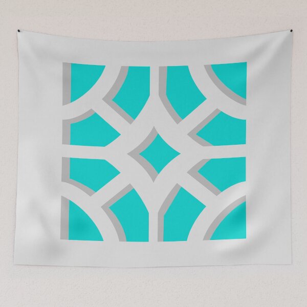 Item preview, Breeze Block Three Teal designed and sold by Owen1976.