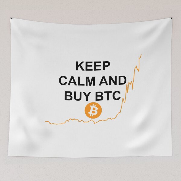 Item preview, Keep Calm and Buy BTC designed and sold by LightningJelly.
