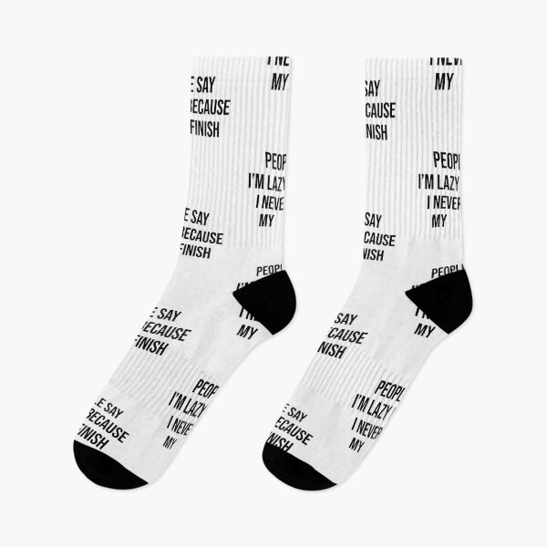 Item preview, I Never Finish Anything Funny Quote For Lazy People designed and sold by allysmar.