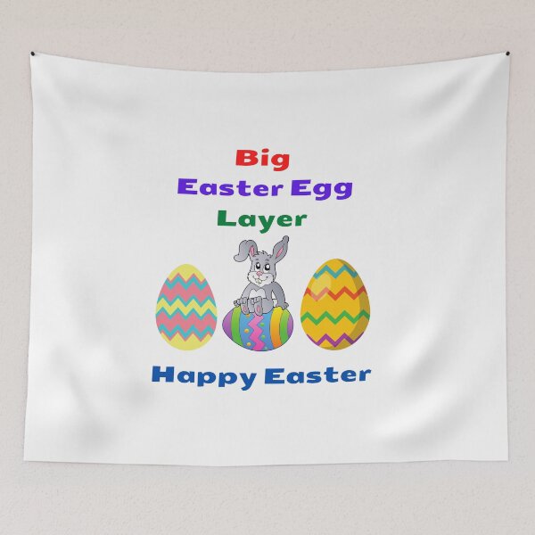 Item preview, Big Easter Egg Layer Happy Easter designed and sold by teewearstyle.