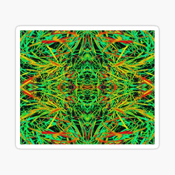 FIREGRASS ON A SEA OF GREEN Sticker