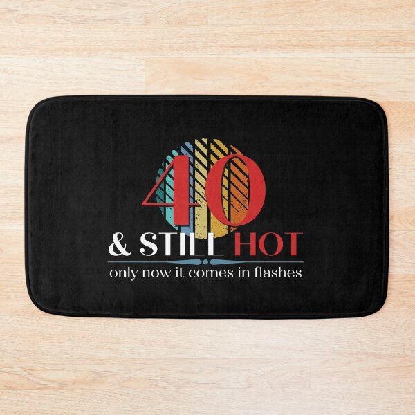 Item preview, 40 & Still Hot, Funny 40th Birthday with Retro Sunset, Milestone Birthday Gift designed and sold by Auntieck.