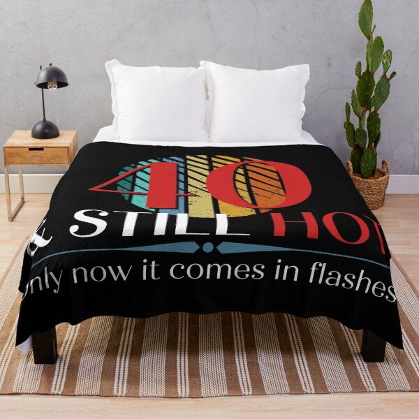 Item preview, 40 & Still Hot, Funny 40th Birthday with Retro Sunset, Milestone Birthday Gift designed and sold by Auntieck.