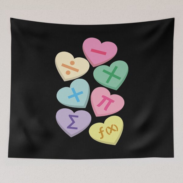 Item preview, Funny Math Teachers Valentine’s Day Hearts With Math Symbols designed and sold by Estrytee.