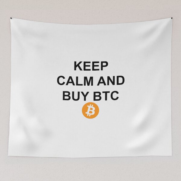 Item preview, Keep Calm and Buy BTC designed and sold by LightningJelly.