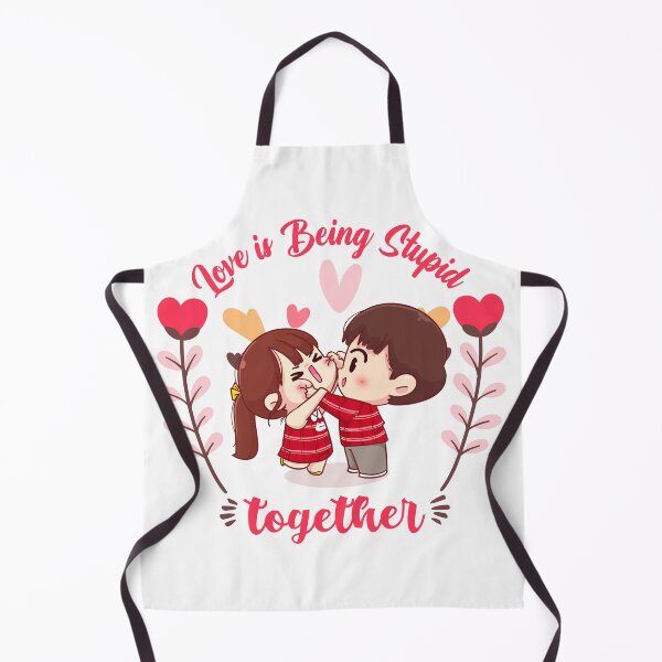 Item preview, Love is being stupid together, Valentine's Day gift that's funny and adorable for a couple designed and sold by Arts Paradise.