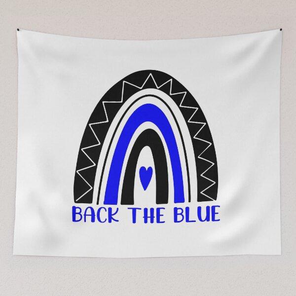 Item preview, Back The Blue Rainbow designed and sold by Ashley Polkabla.
