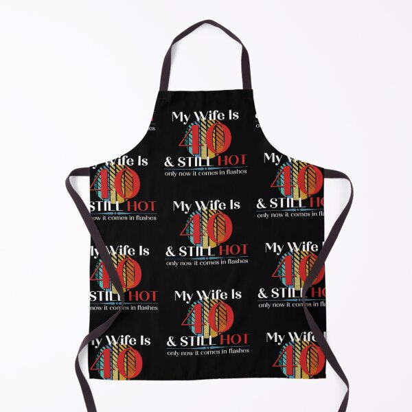 Item preview, My Wife Is 40 & Still Hot, Funny 40th Birthday with Retro Sunset, Milestone Birthday Gift designed and sold by Auntieck.