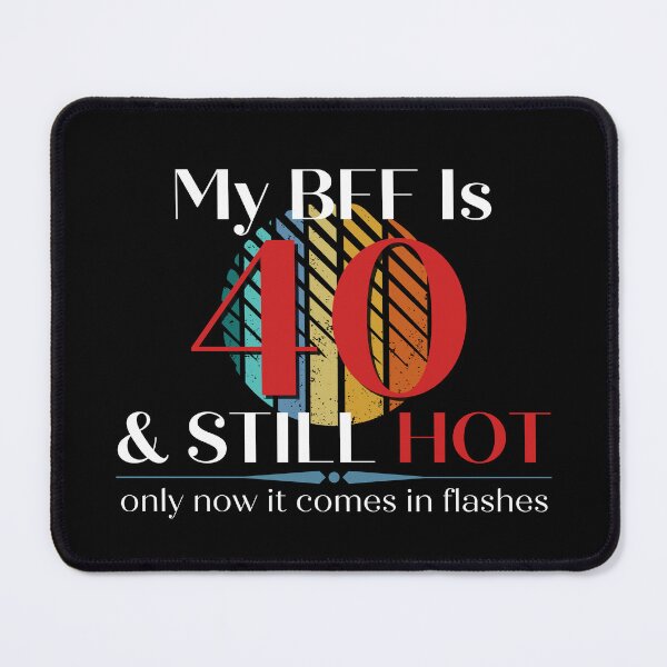 Item preview, My BFF Is 40 & Still Hot, Funny 40th Birthday with Retro Sunset, Milestone Birthday Gift designed and sold by Auntieck.