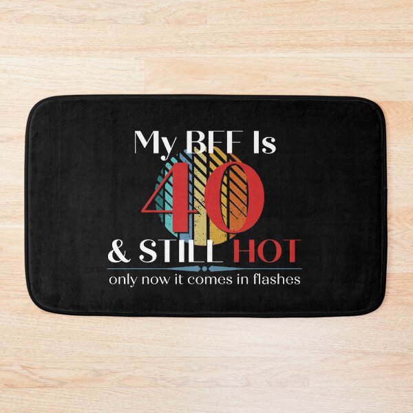 Item preview, My BFF Is 40 & Still Hot, Funny 40th Birthday with Retro Sunset, Milestone Birthday Gift designed and sold by Auntieck.