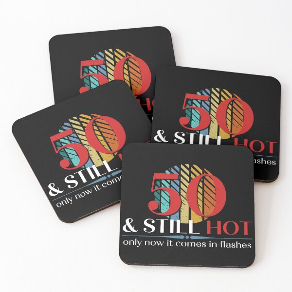 Item preview, 50 & Still Hot, Funny 50th Birthday with Retro Sunset, Milestone Birthday Gift designed and sold by Auntieck.