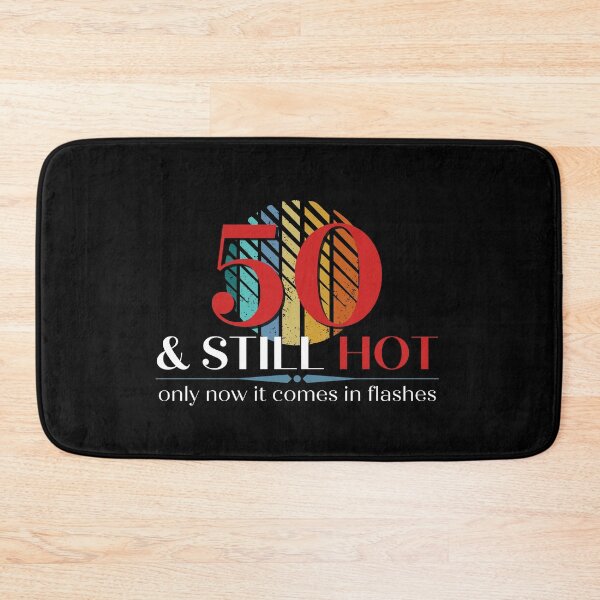 Item preview, 50 & Still Hot, Funny 50th Birthday with Retro Sunset, Milestone Birthday Gift designed and sold by Auntieck.