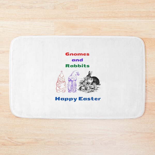 Item preview, Gnomes and Rabbits Happy Easter designed and sold by teewearstyle.