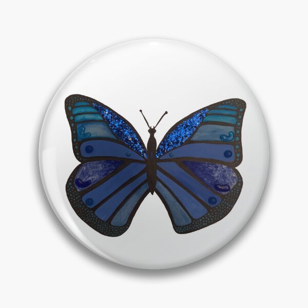 Item preview, Mixed Media Butterfly Blue designed and sold by theaadesigns.