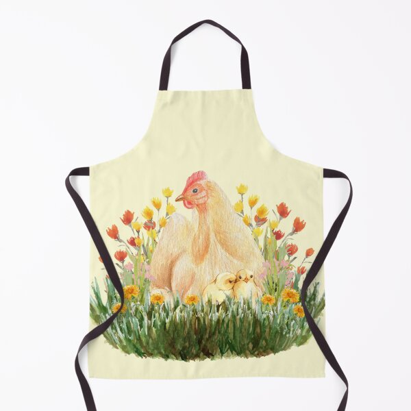 Item preview, Hen and Chicks - Cute Banty Chicken Springtime Wildflower Design designed and sold by SeasonsChange-.