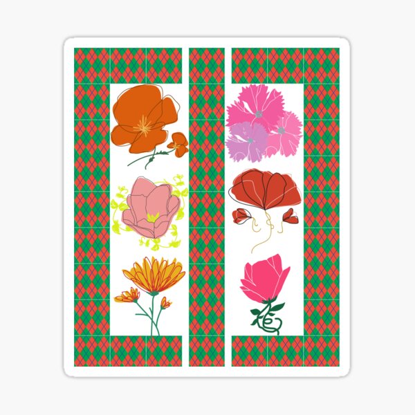 "Unisex Flowers in the garden" Sticker for Sale by BubbleintheAir