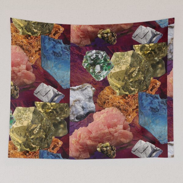 Item preview,  Colorful Digital Photo Collage Rocks & Minerals Design designed and sold by EarthArtDesigns.
