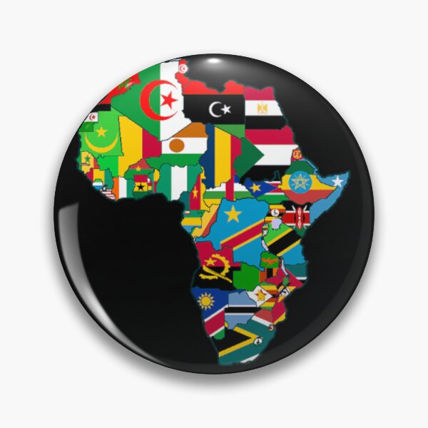 Item preview, PHS Africa Flag Map designed and sold by PourHouse.