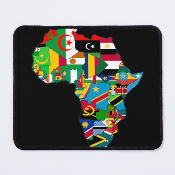 Item preview, PHS Africa Flag Map designed and sold by PourHouse.