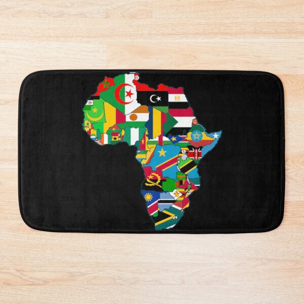Item preview, PHS Africa Flag Map designed and sold by PourHouse.