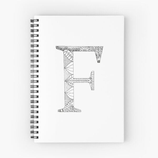 Item preview, Henna Alphabet F / Henna Letter F - Black Henna Line Art designed and sold by Mrs-PenLine.