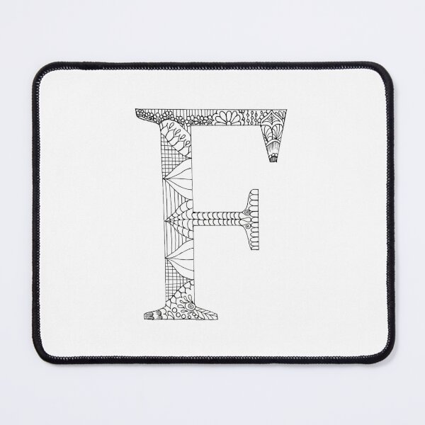 Item preview, Henna Alphabet F / Henna Letter F - Black Henna Line Art designed and sold by Mrs-PenLine.