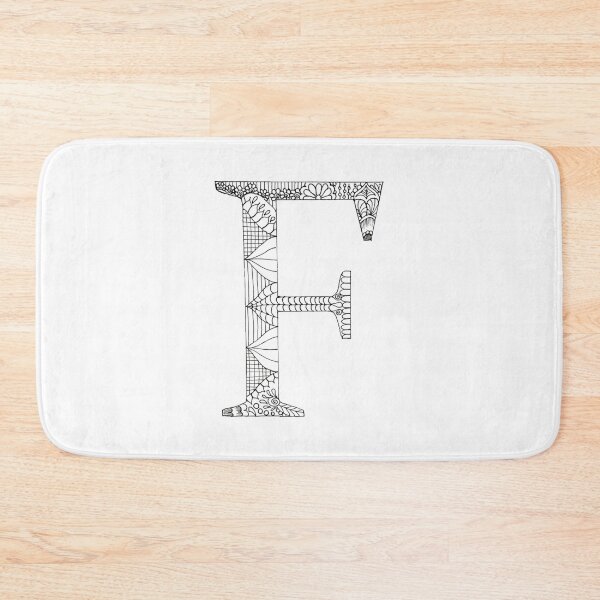 Item preview, Henna Alphabet F / Henna Letter F - Black Henna Line Art designed and sold by Mrs-PenLine.