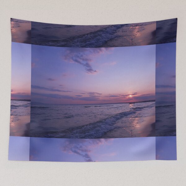 Item preview, Beautiful Purple Ocean Beach Sunset designed and sold by newburyboutique.