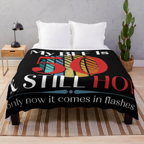 Item preview, My BFF Is 50 & Still Hot, Funny 50th Birthday with Retro Sunset, Milestone Birthday Gift designed and sold by Auntieck.