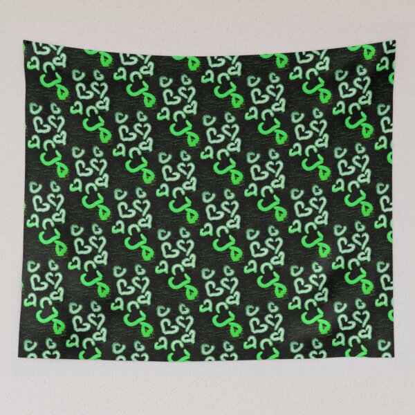 Item preview, Distressed Hearts Green designed and sold by blakcirclegirl.