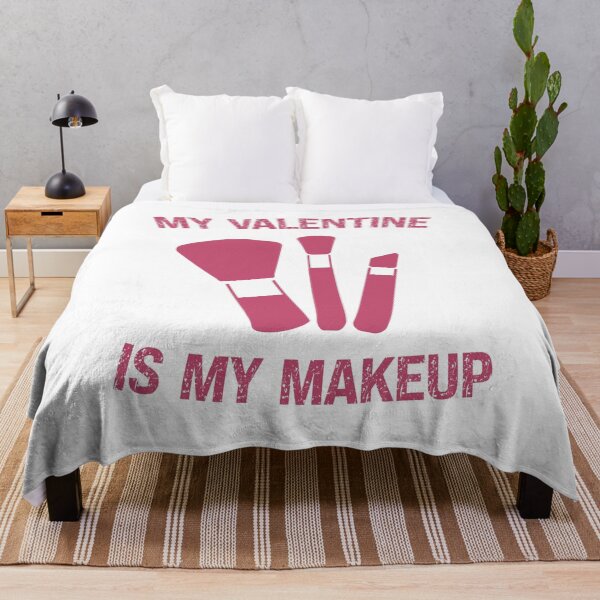 Item preview, My Valentine Is My Makeup Funny Makeup lovers Valentine's day Simple Cute Female Pink Gift  designed and sold by pedrored369.