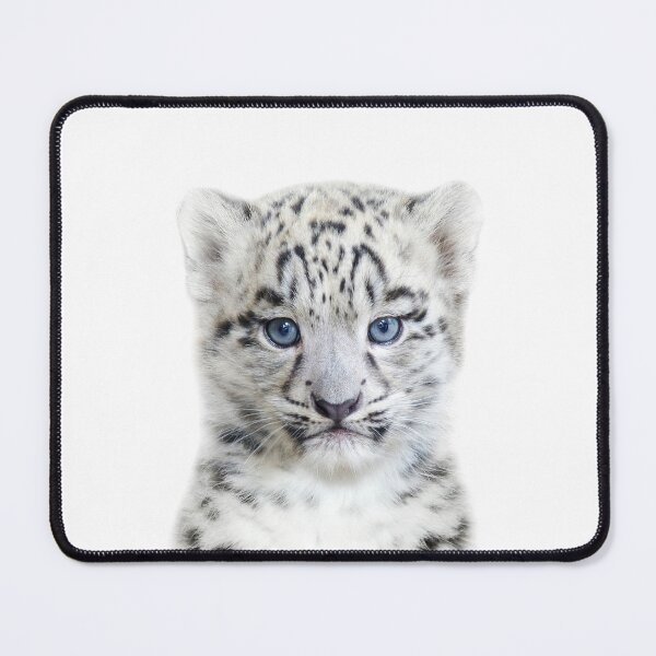 Artikelvorschau, Kunstdruck „Schneebaby-Leopard“ von Zouzounio Art entworfen und verkauft von zouzounioart.