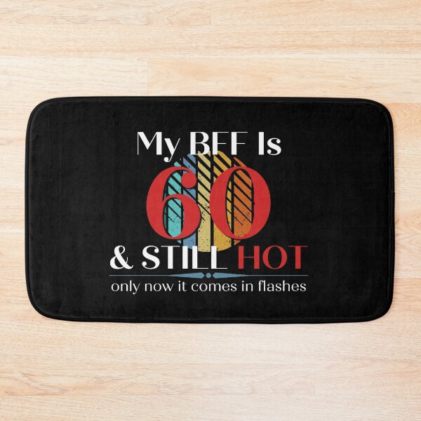 Item preview, My BFF Is 60 & Still Hot, Funny 60th Birthday with Retro Sunset, Milestone Birthday Gift designed and sold by Auntieck.