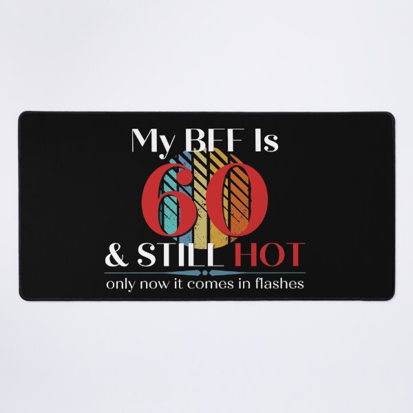 Item preview, My BFF Is 60 & Still Hot, Funny 60th Birthday with Retro Sunset, Milestone Birthday Gift designed and sold by Auntieck.