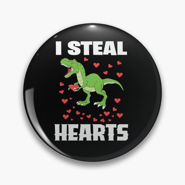 Item preview, T-Rex, I steal Hearts, Valentines Day, Funny T-rex designed and sold by OutLoudDesigns.