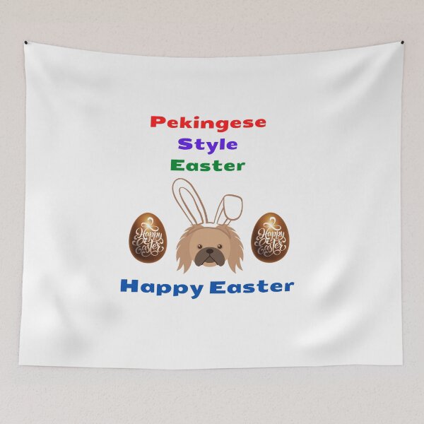 Item preview, Pekingese Style Easter Happy Easter designed and sold by teewearstyle.