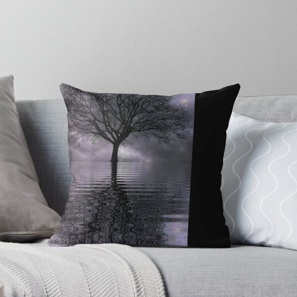 Item preview, Gray Landscape Lake Spooky Tree designed and sold by gothart.