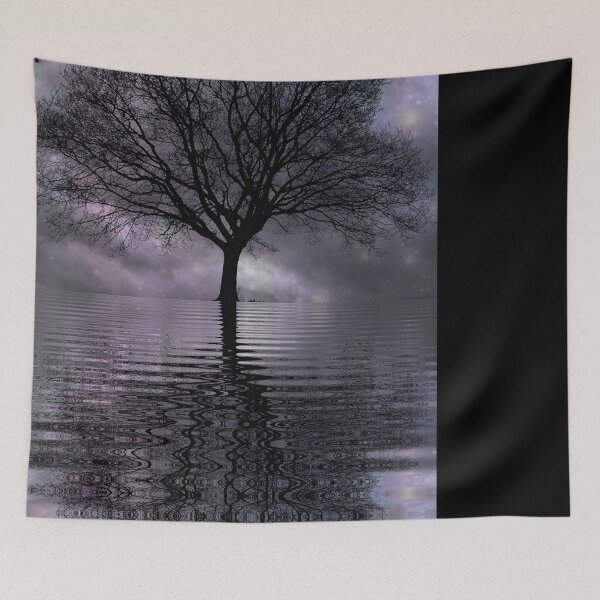 Artikelvorschau, Gray Landscape Lake Spooky Tree entworfen und verkauft von gothart.