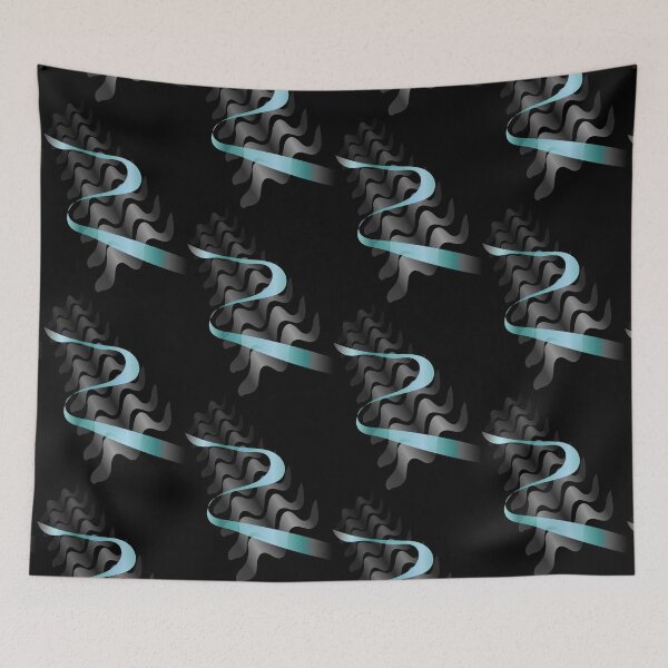 Item preview, Abstract blue satin. designed and sold by 72soul.