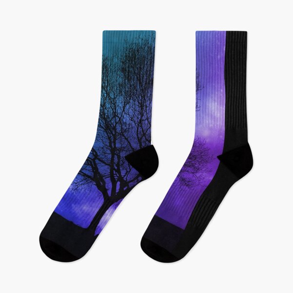 Item preview, Blue Ombre Tree Forest Spooky designed and sold by gothart.