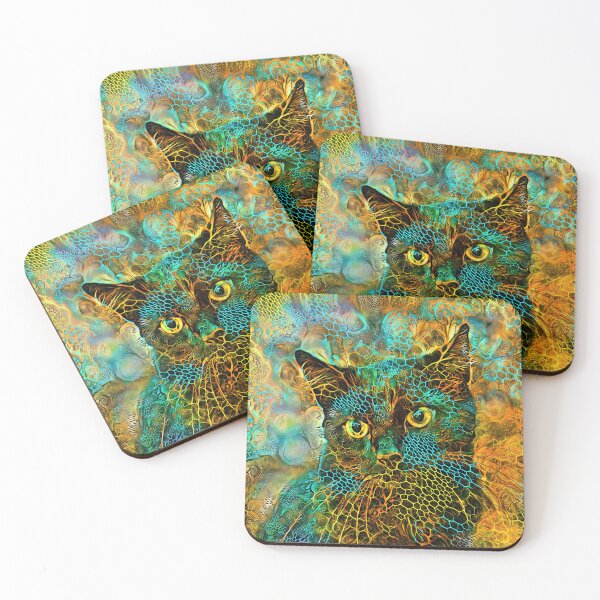 Item preview, DeepStyle abstraction cat designed and sold by blackhalt.