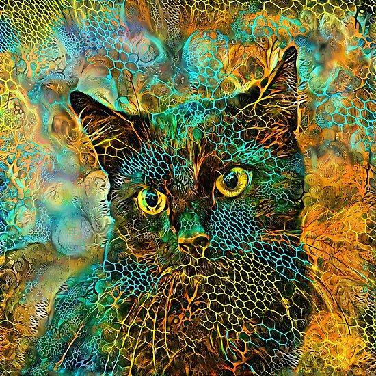 DeepStyle abstraction cat