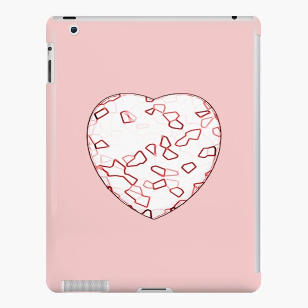 Stylised Red & White Heart iPad Snap Case