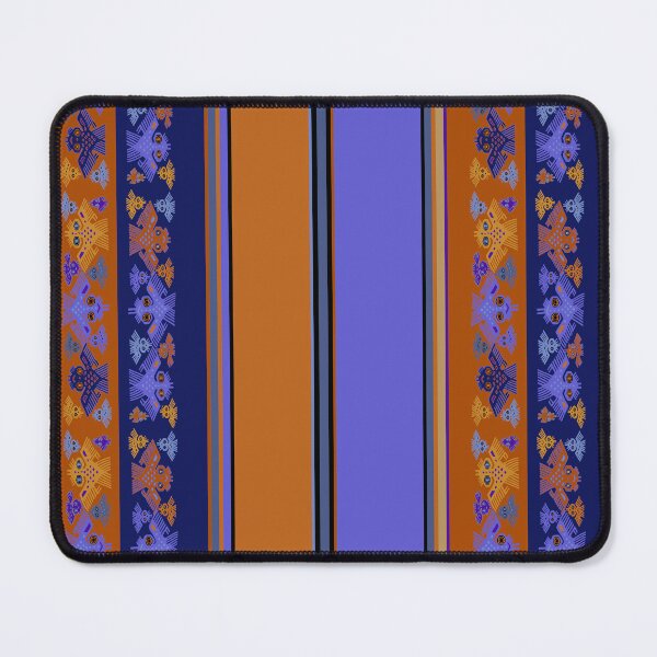Item preview, Peruvian Inca Pajaros - Large Scale - Orange Violet Navy Yellow designed and sold by Esprit-Mystique.
